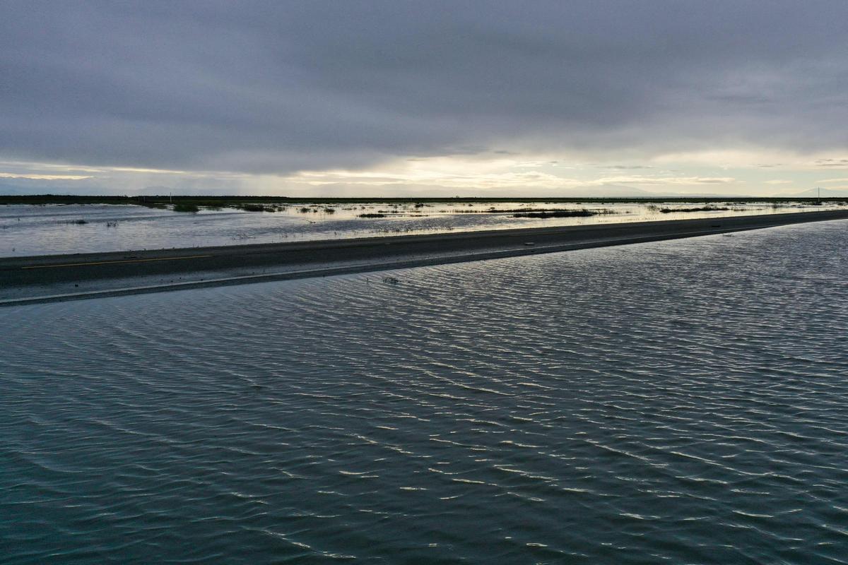 Inundaciones en el condado de Tulare, en California