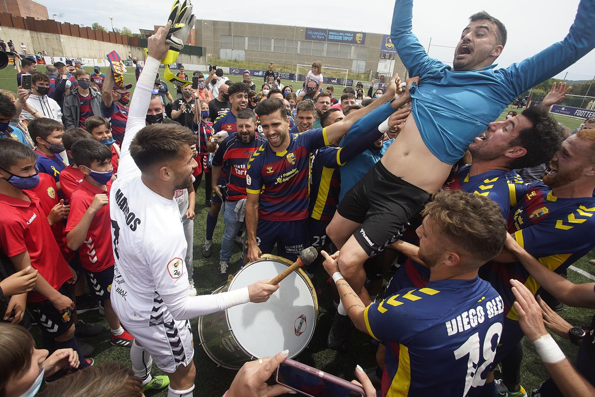 El Llagostera és de Primera RFEF (3-3)