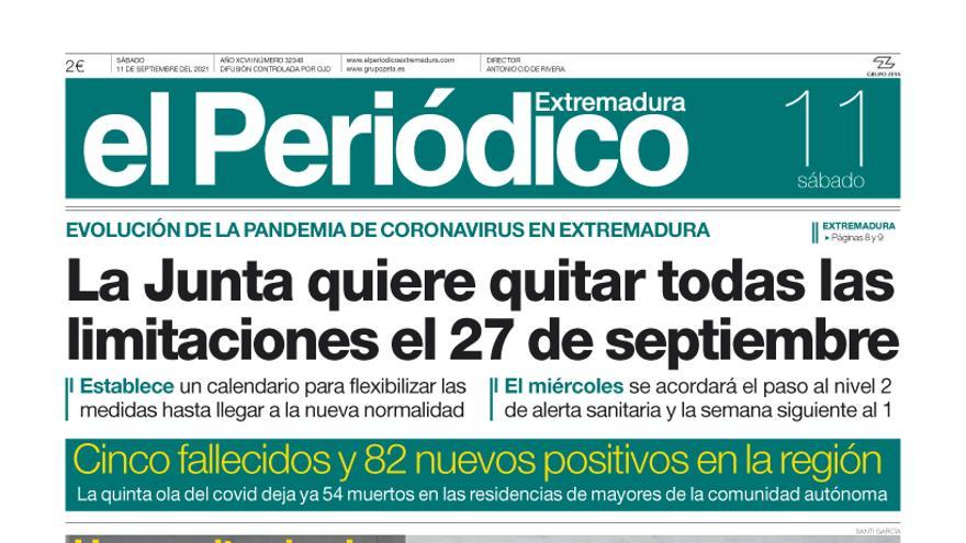 Consulta la portada correspondiente al día 11 de septiembre del 2021