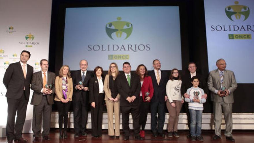 Málaga recibe el premio Solidarios de la ONCE