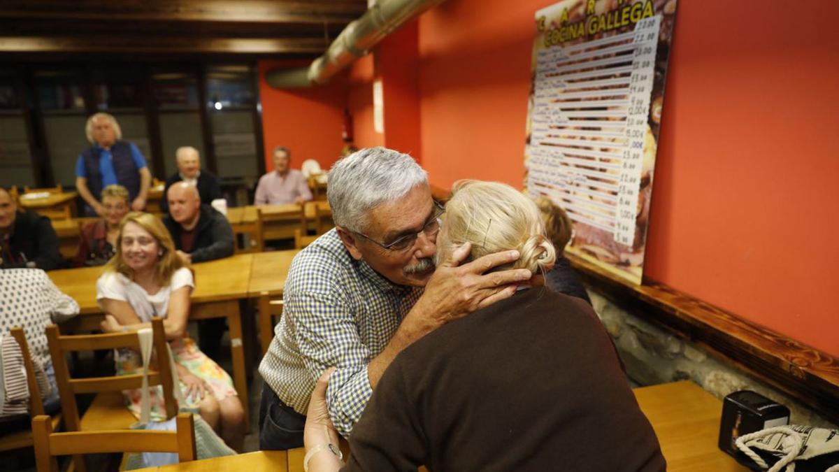 Floro, durante su encuentro en El Natahoyo.