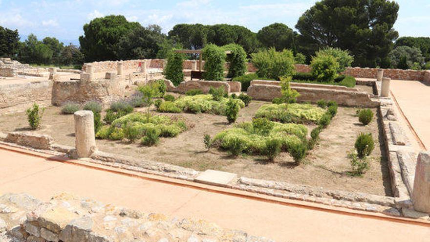 Pla obert de la ciutat romana del jaciment d&#039;Empúries