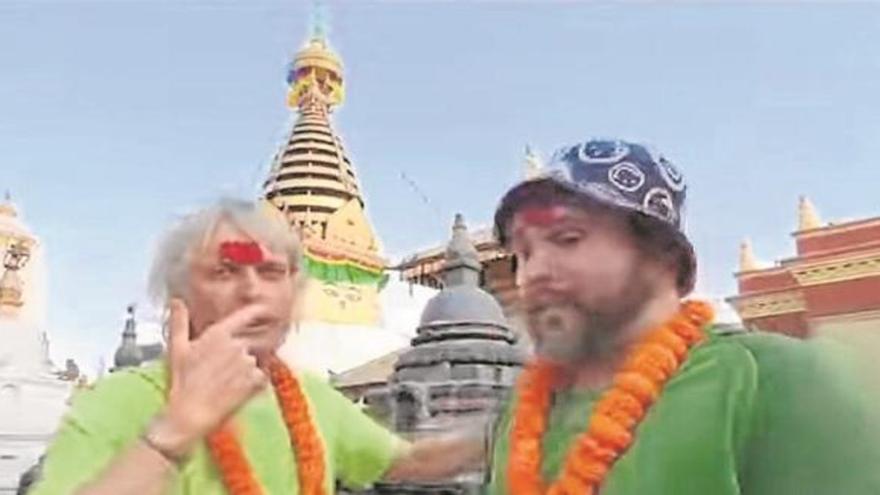 Kiko Rivera junto a Jesús Calleja en Nepal