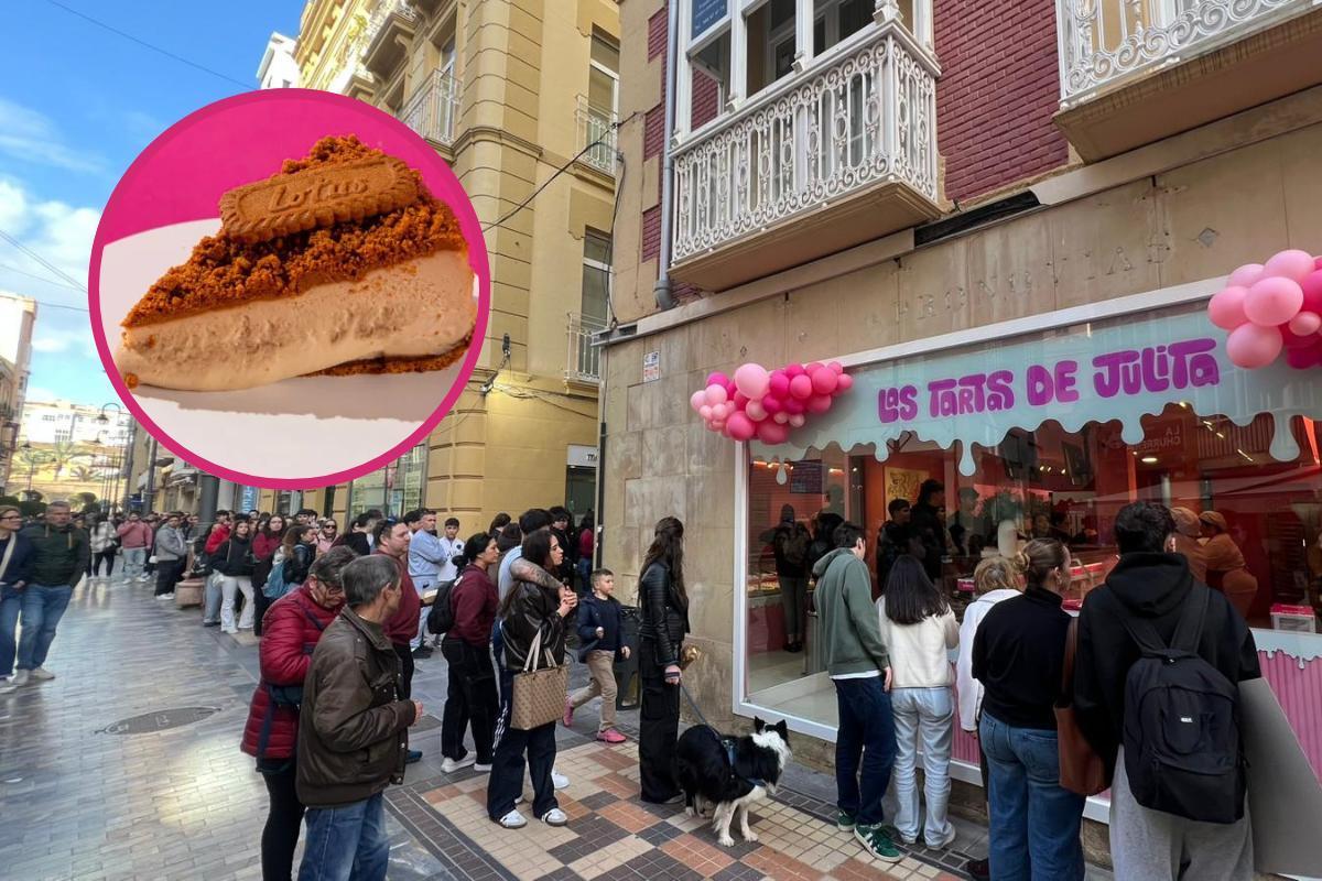 Las Tartas de Julita abre un nuevo local en Cartagena y congrega a cientos de personas.
