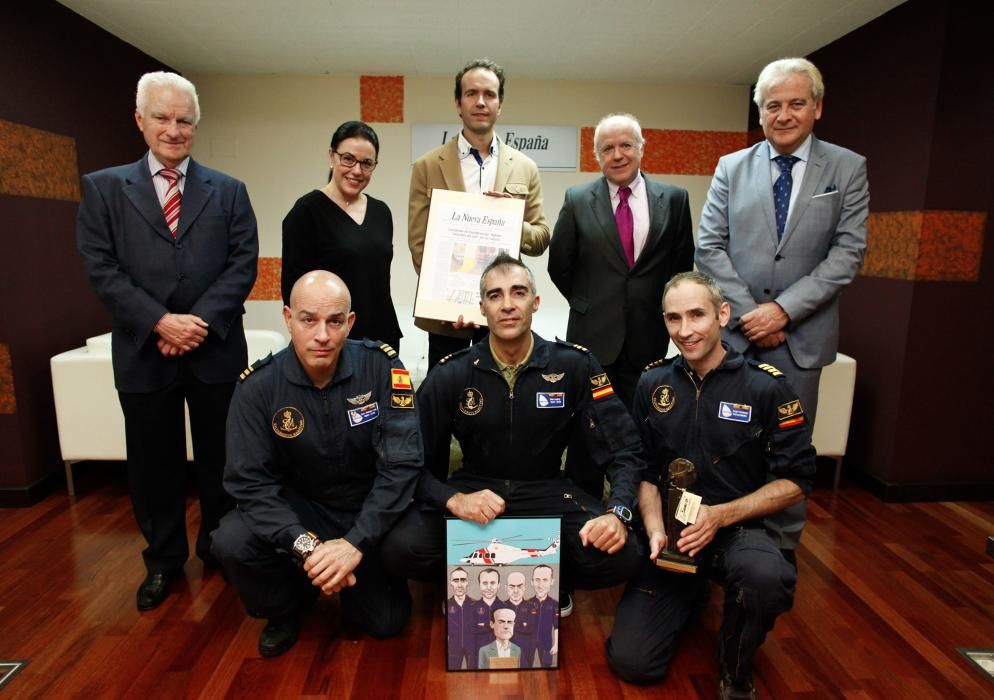 Los "héroes del Cantábrico" reciben el "Asturiano del mes"