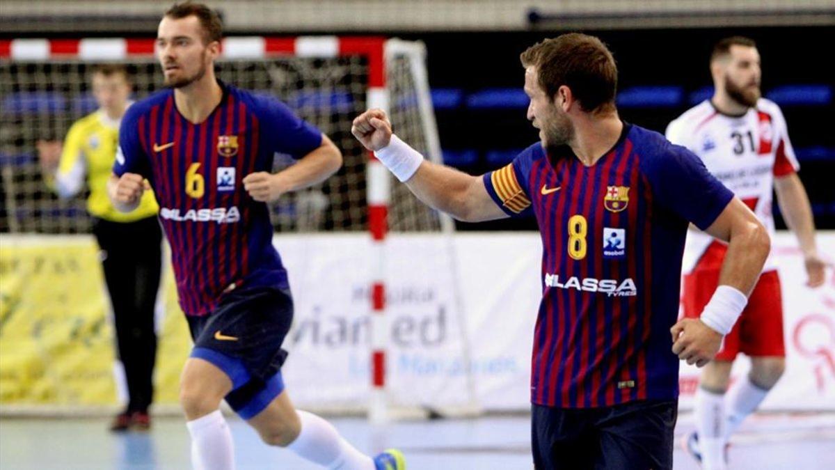 El Barça Lassa derrotó al BM Logroño en la pasada Supercopa (35-27)