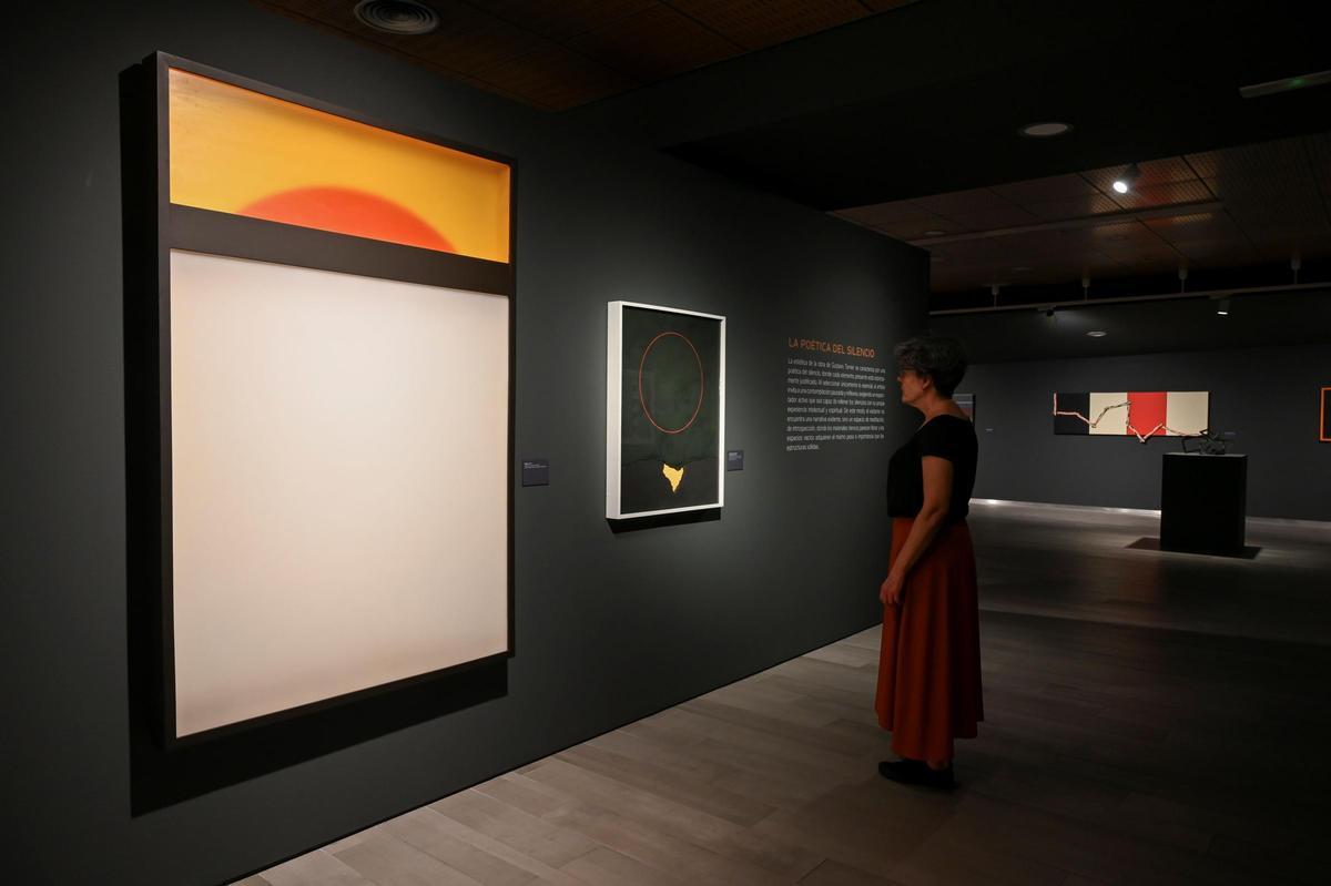 Vista de la exposición "La armonía secreta del pensamiento" de Gustavo Torner.