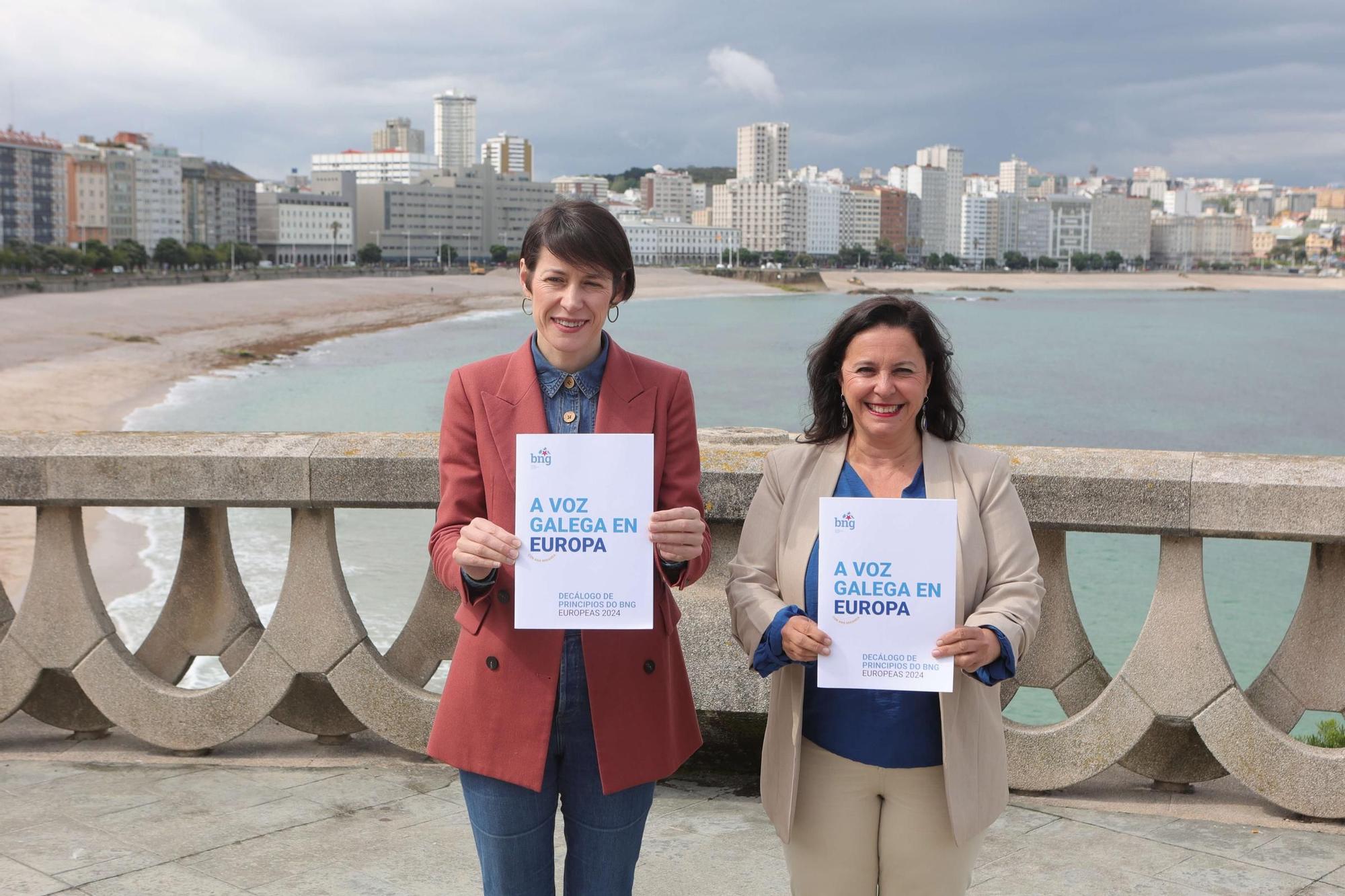 Ana Pontón y Ana Miranda presentan en A Coruña el programa del BNG para las elecciones europeas