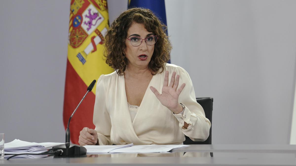 La ministra de Hacienda y Función Pública, MarÍa Jesús Montero.