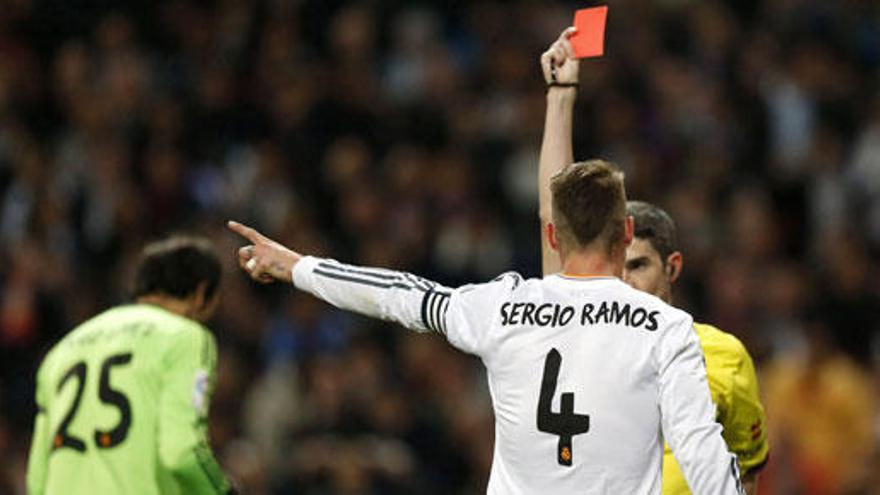 Sergio Ramos durante el &#039;Clasico&#039;