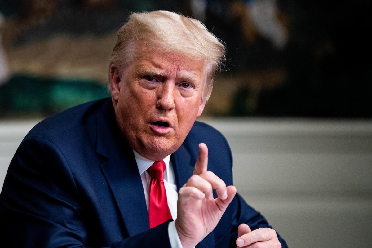 Una imagen de Donald Trump, expresidente de EEUU