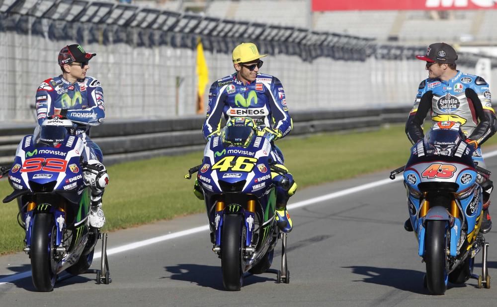 Así se hizo la foto de los nueve gandadores de la temporada en #MotoGP