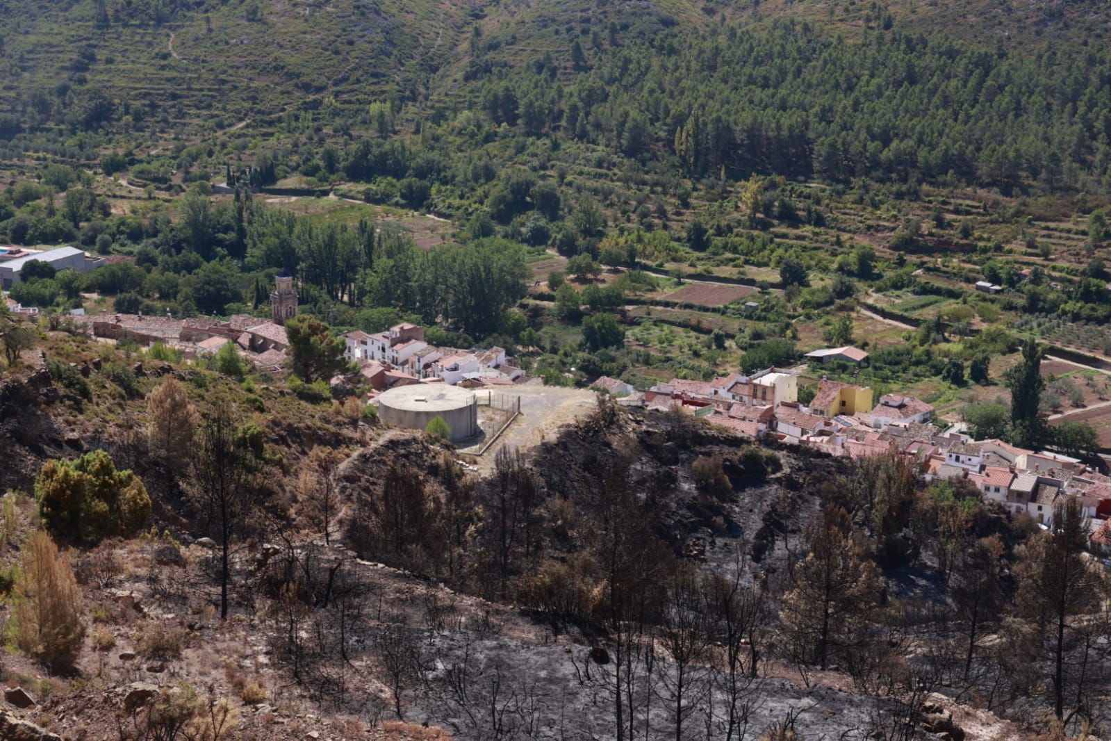 Las consecuencias del incendio de Bejís en Teresa