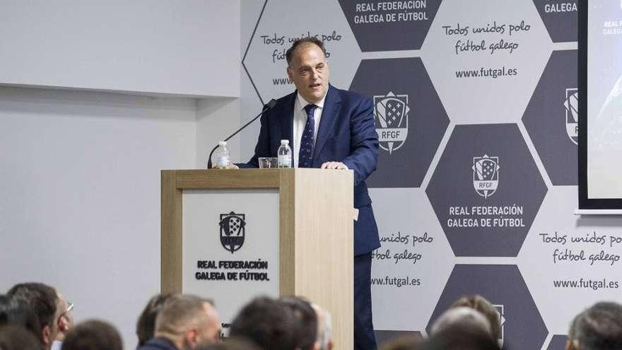 El presidente de LaLiga, Javier Tebas.