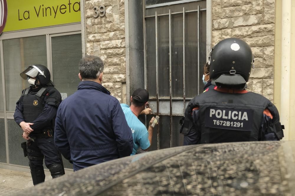 Desnonament al carrer Roger de Flor de Manresa