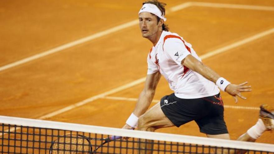 Juan Carlos Ferrero, en el partido que ayer perdió frente a Nikolay Davydenko.