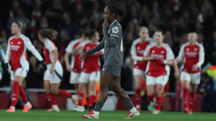 Russo liquida al Real Madrid femenino y el Arsenal pone el techo de cristal a Toril en otra decepción europea