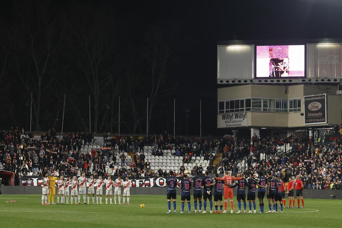 Estadio de Vallecas, uno de los campos más pequeños de España.