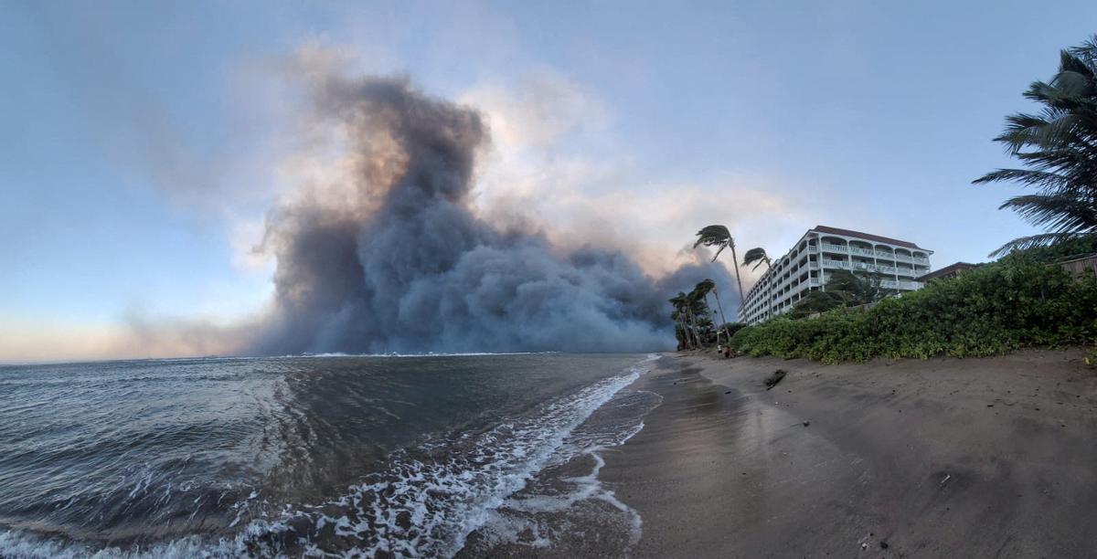 Incendios en la isla de Maui, en Hawái