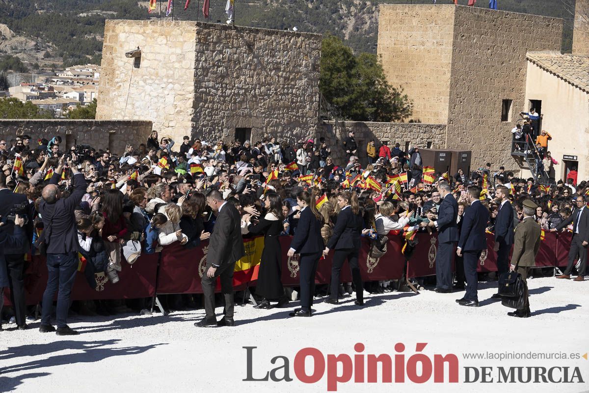 Visita de los reyes de España a Caravaca (explanada de la Basílica)