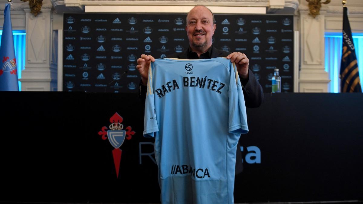 Rafa Benítez, presentado como entrenador del Celta