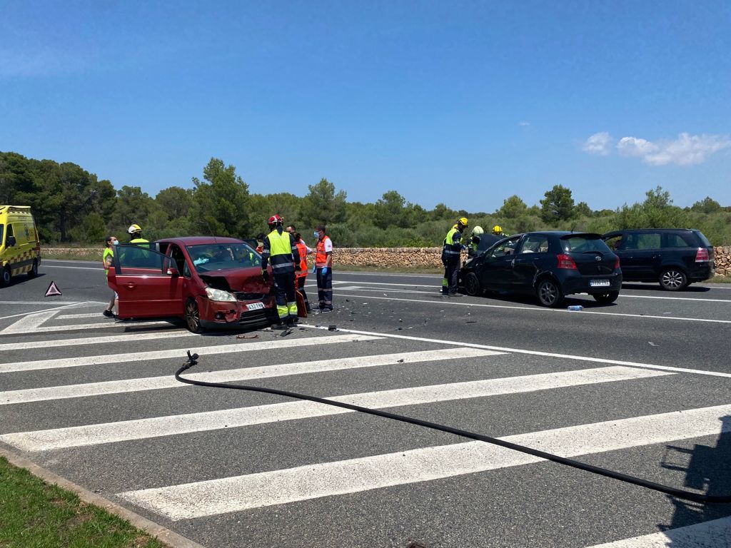 Dos heridos en una colisión en la carretera de Cap Blanc