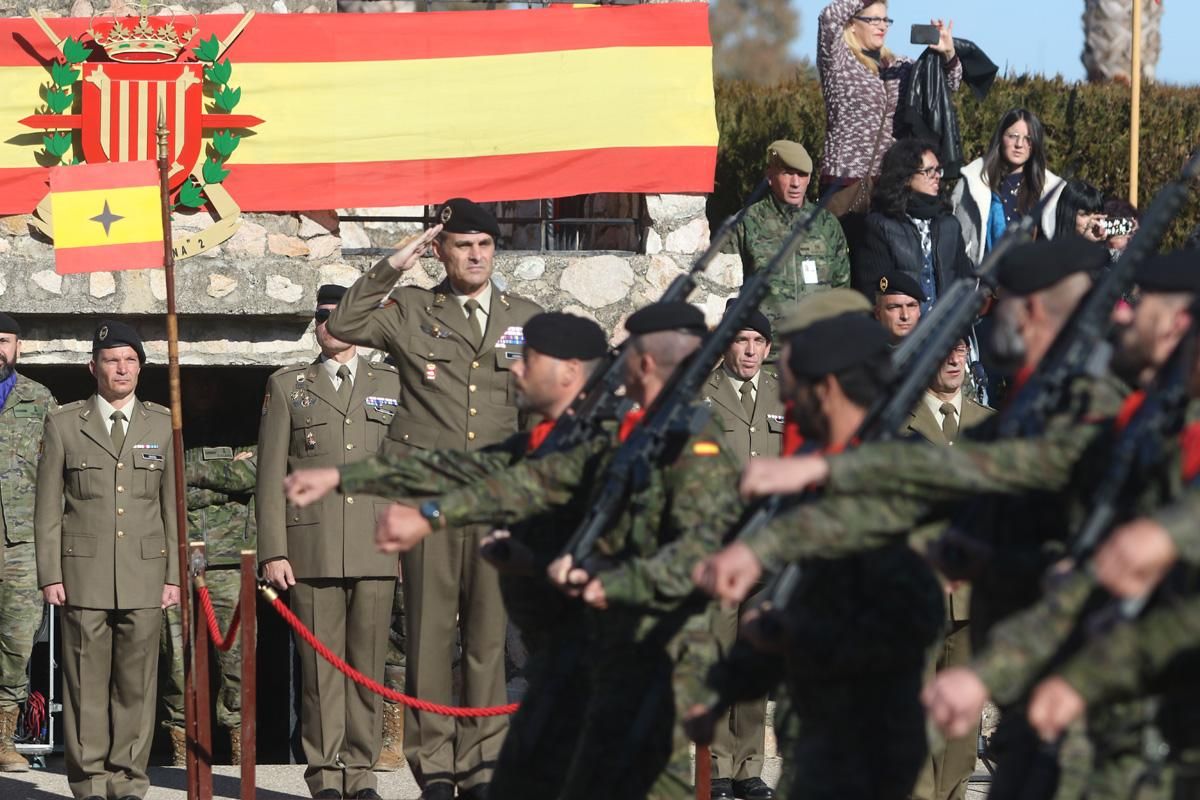 Parada militar de la Brigada Guzmán el Bueno X en Cerro Muriano