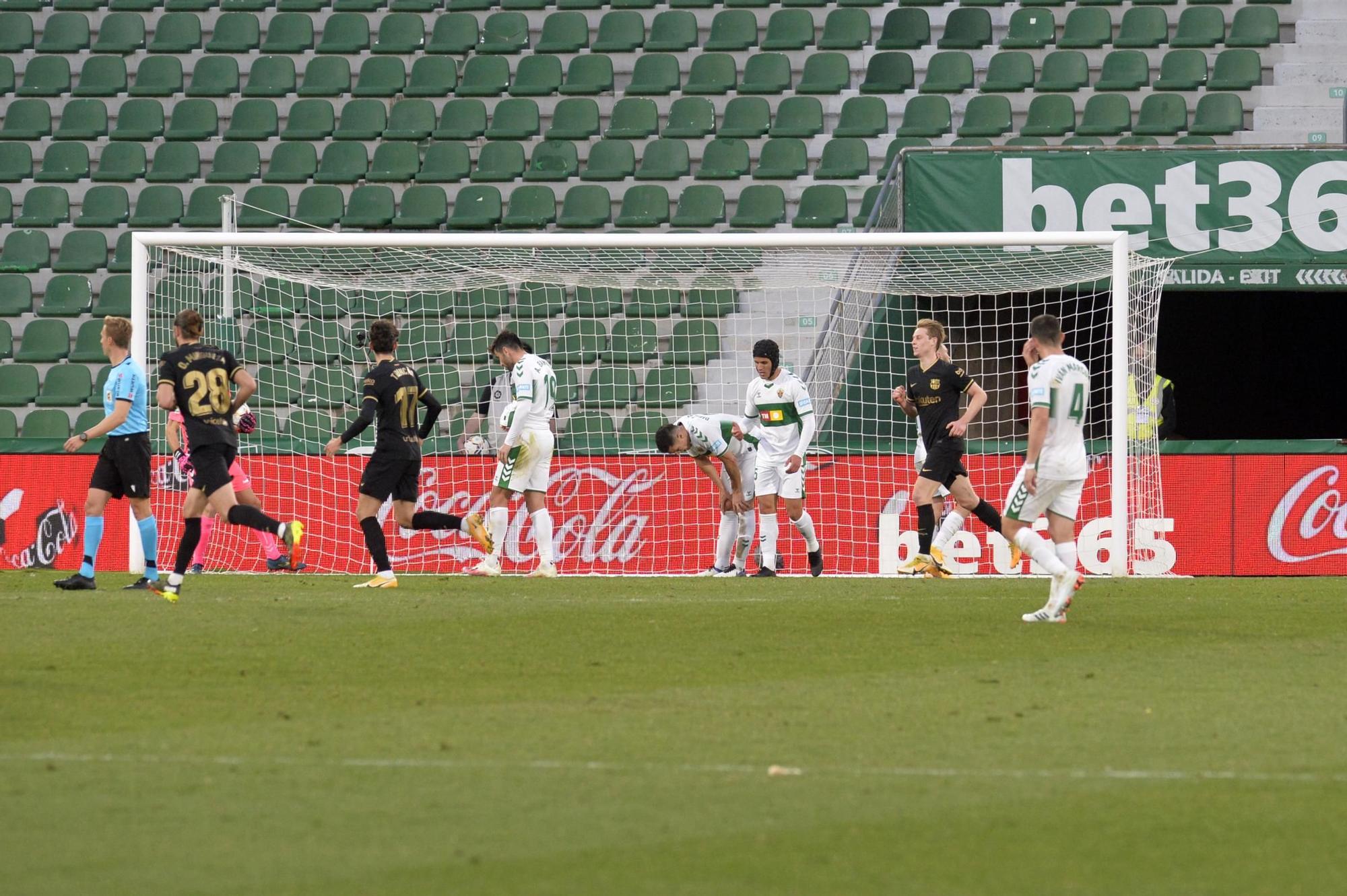 Las imágenes del Elche CF - CF Barcelona