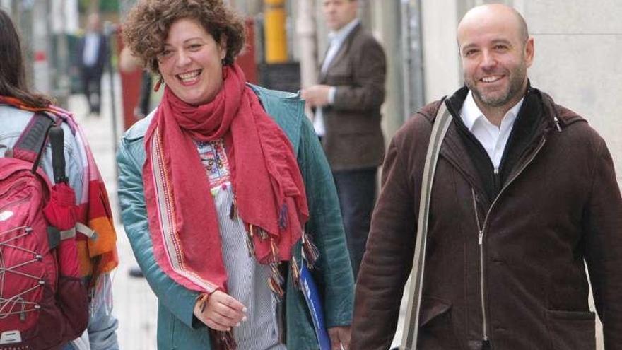 Ana Seijas y Luís Villares, de En Marea. // X.Alvarez