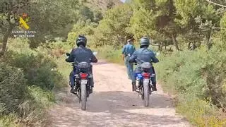 La Guardia Civil acusa a un hombre de provocar 24 incendios forestales en la Serra Grossa de Alicante