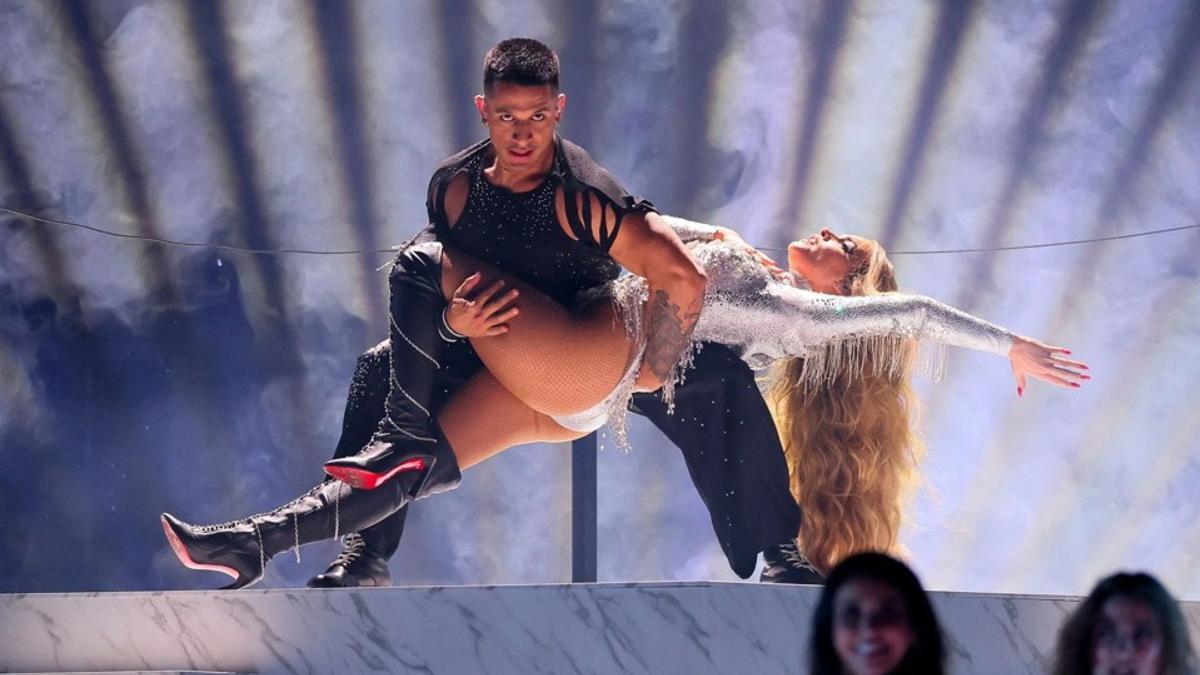 Melody al final de su actuación en Eurovisión el pasado fin de semana.
