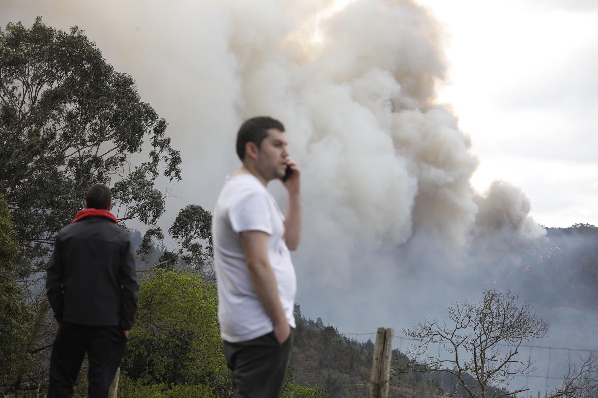 EN IMÁGENES: Gran oleada de incendios en Asturias