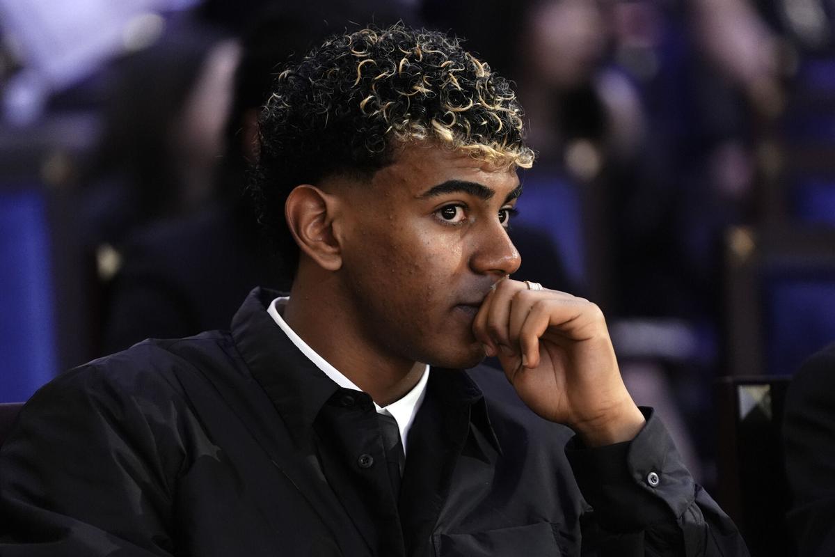 Lamine Yamal during the Globe Soccer Awards 2025- 16h edition. in Dubai, UAE - Sport Soccer - December 28, 2025 (Photo by Fabio Ferrari/LaPresse)