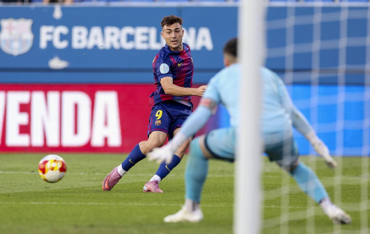 Víctor Barberà, una de las referencias ofensivas del filial azulgrana