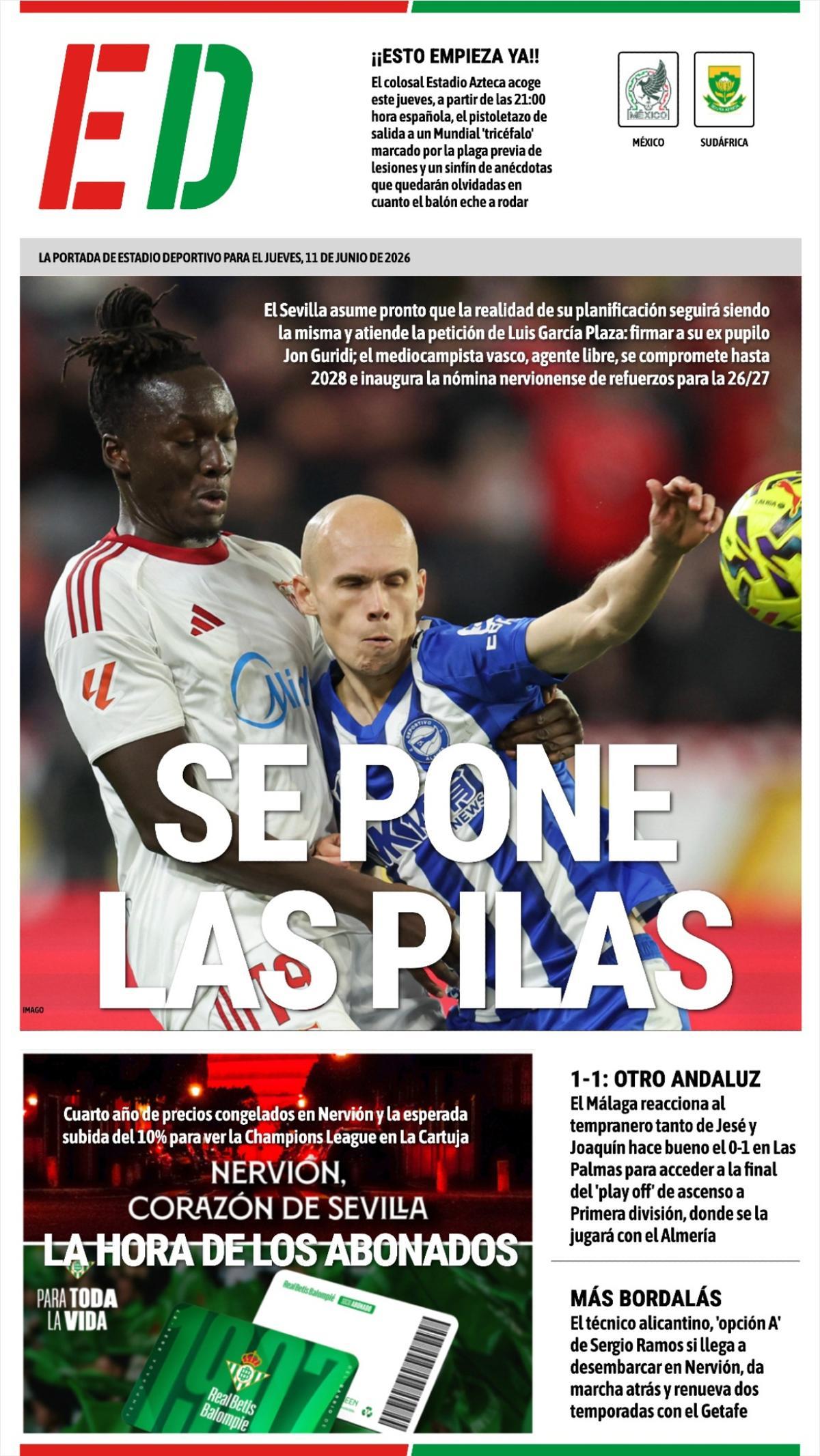 Las portadas de los periódicos deportivos hoy