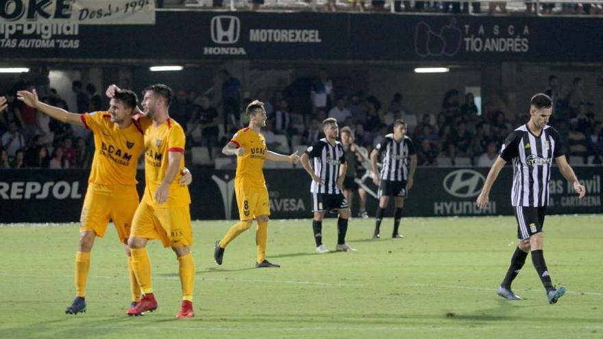 Imagen del encuentro del pasado domingo ante el UCAM Murcia.