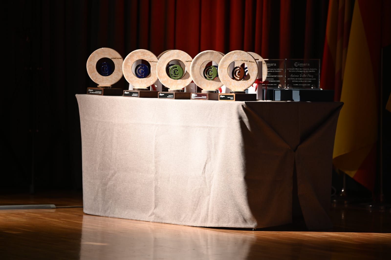 Entrega de premios en el acto de la Cámara de Comercio de Castellón