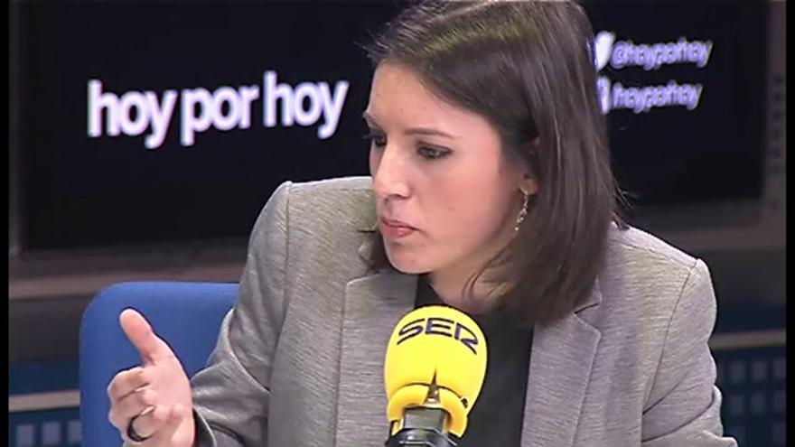 Vídeo / Irene Montero ve "extraña" la denuncia de un grupo de periodistas a Podemos por acoso