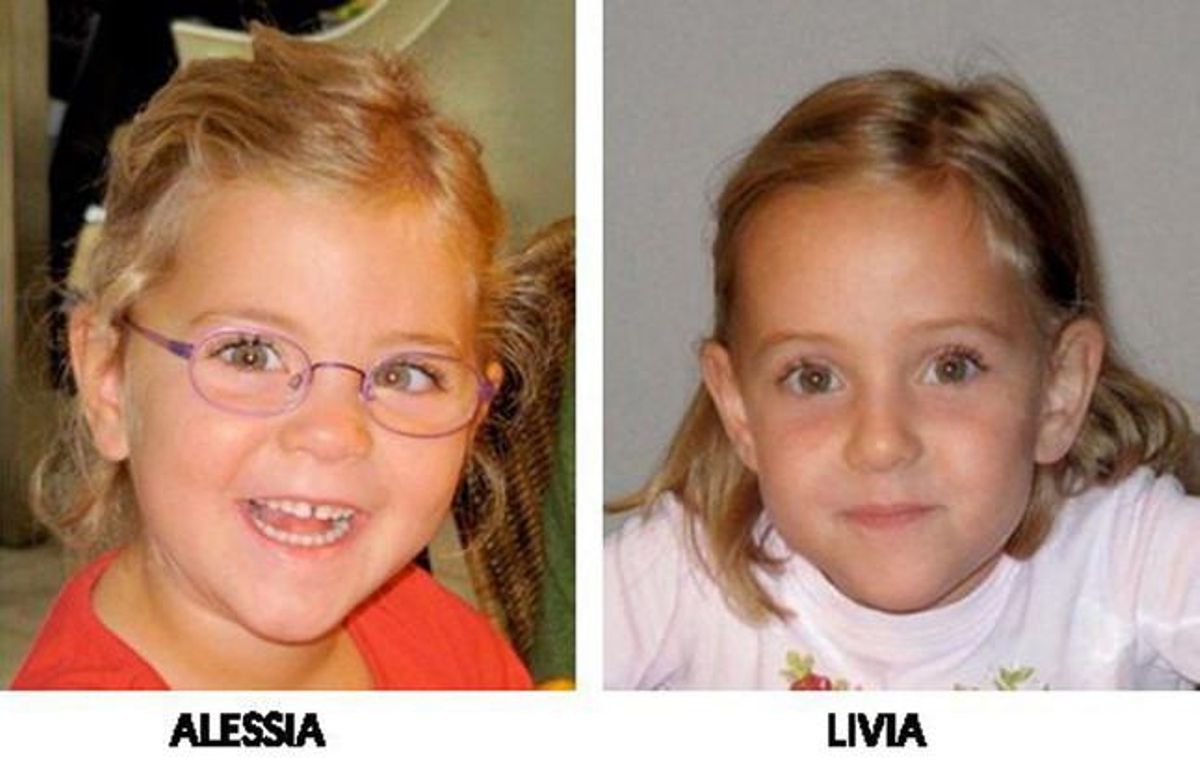 Foto de les bessones suïsses desaparegudes, Alessia i Livia, que ha difós la policia suïssa.