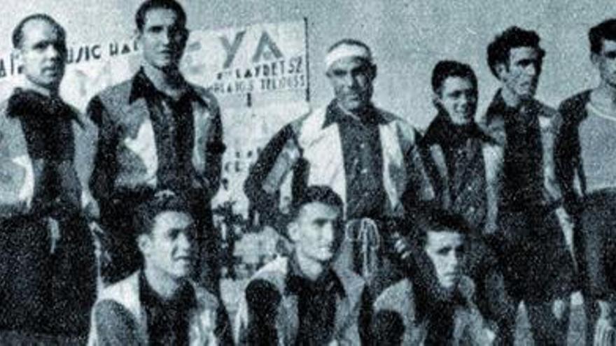 Equipo del Levante FC, que ganó la Copa de 1937, símbolo del olvido de este período.