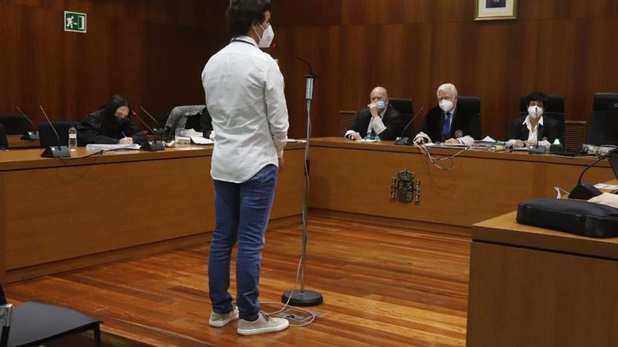 Artús Roca Tarrés cuando fue juzgado en la Audiencia de Zaragoza.