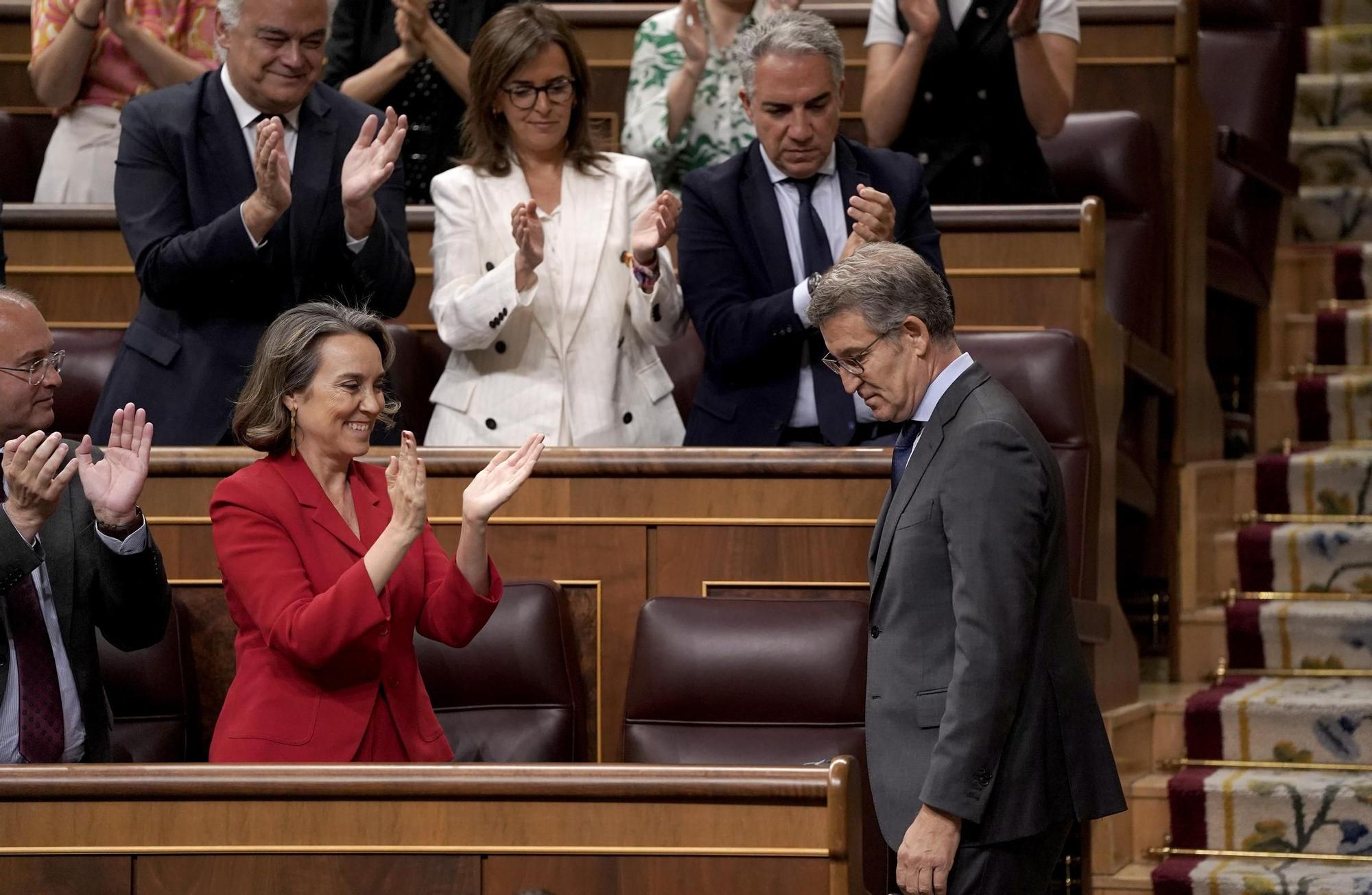 Feijóo en el pleno de aprobación definitiva de la ley de amnistía en el Congreso de los Diputados