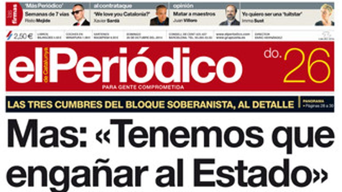 Portada de la edición del 26 de octubre.