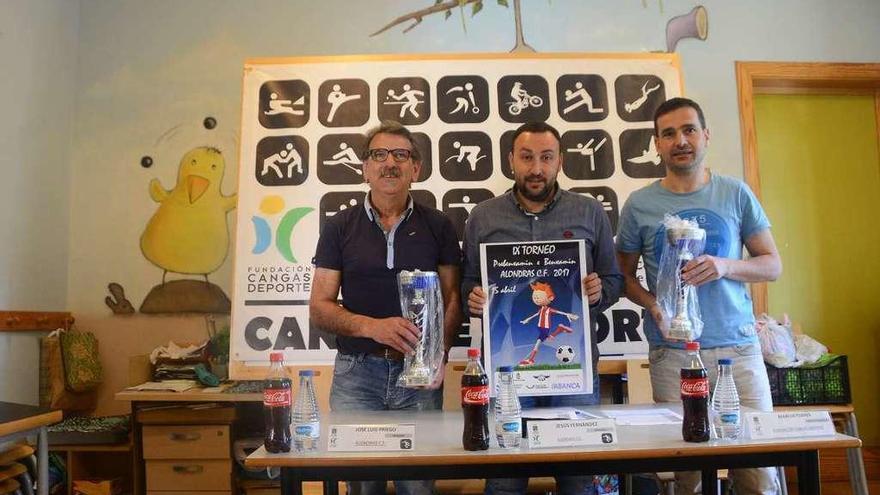 José Luis Priego, Sito Fernández y Marcos Torres, en la presentación del torneo. // Gonzalo Núñez