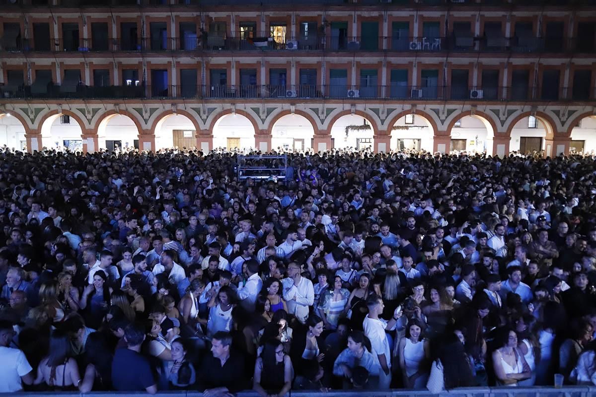 Antonio Carmona en la plaza de la Corredera
