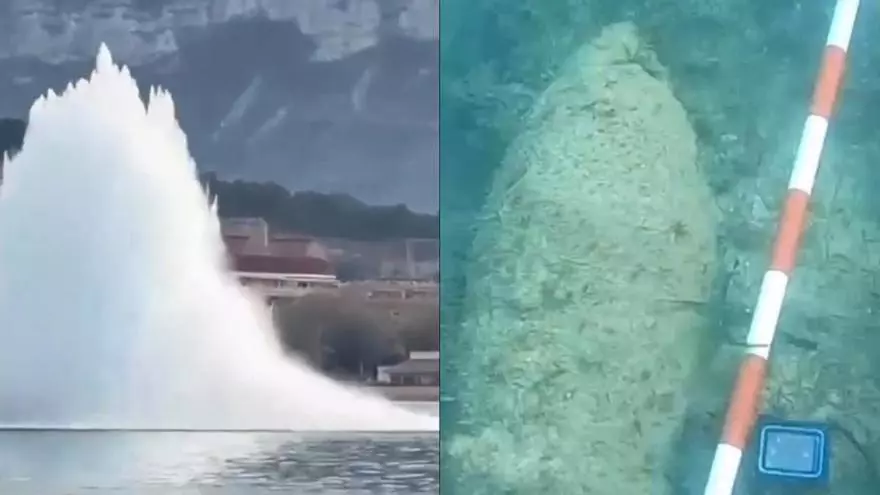 La Armada detona un obús de la Guerra Civil en una playa de Dénia, Alicante