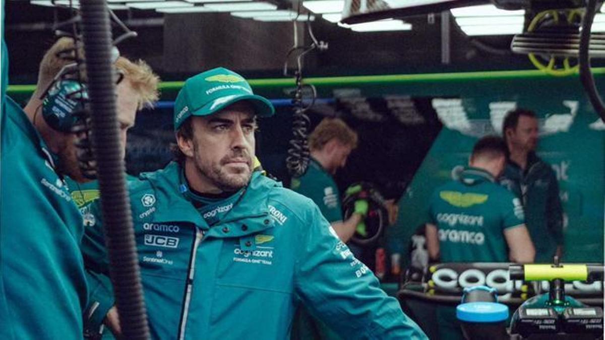 Fernando Alonso, tras su abandono en Spa