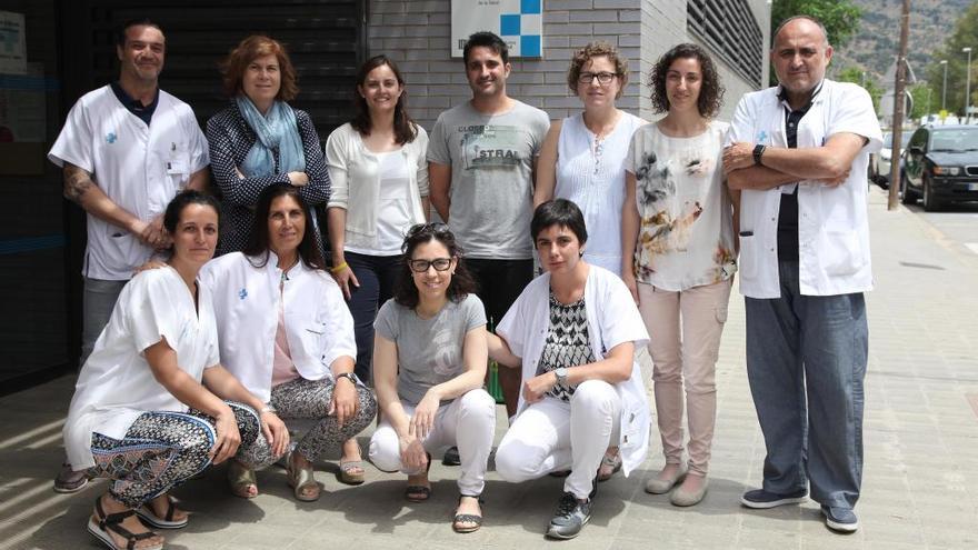 Una representació dels professionals de salut que han organitzat la jornada.