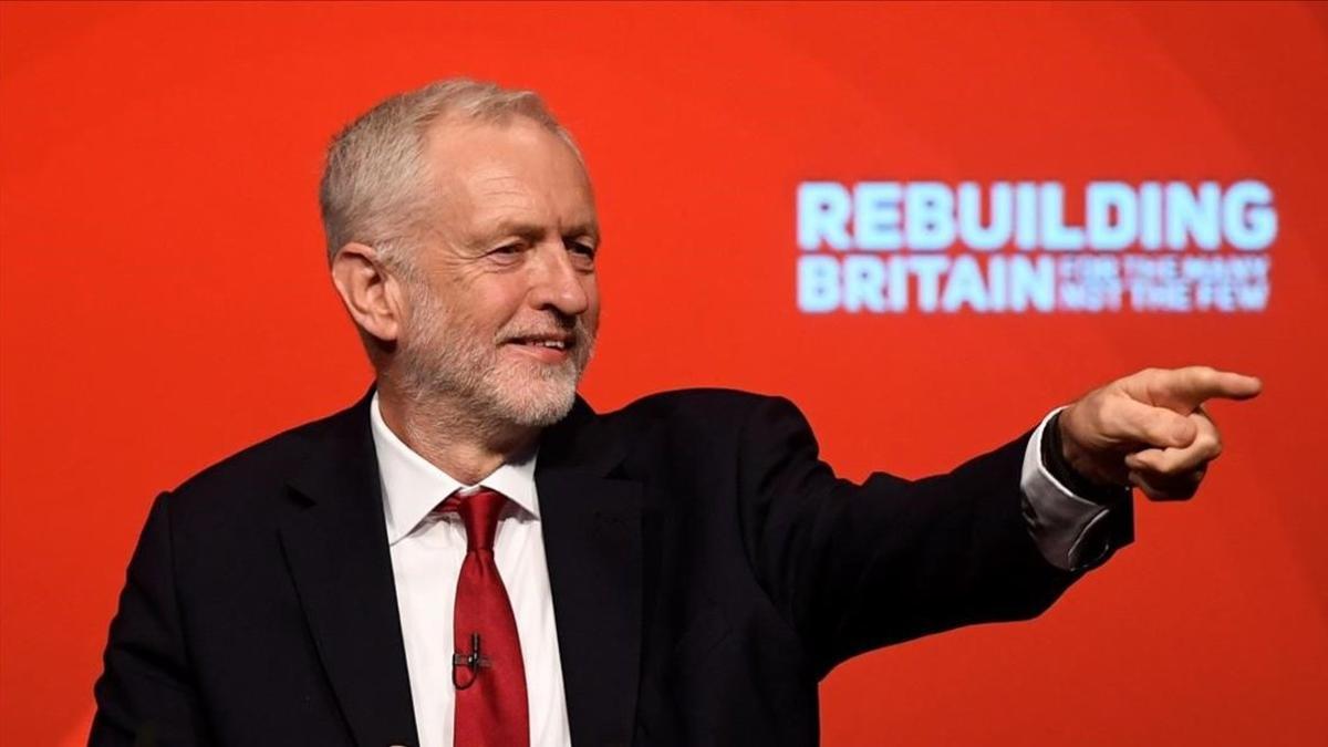 El líder del Partido Laborista, Jeremy Corbyn, durante la Conferencia Anual del Partido Laborista, en Liverpool.