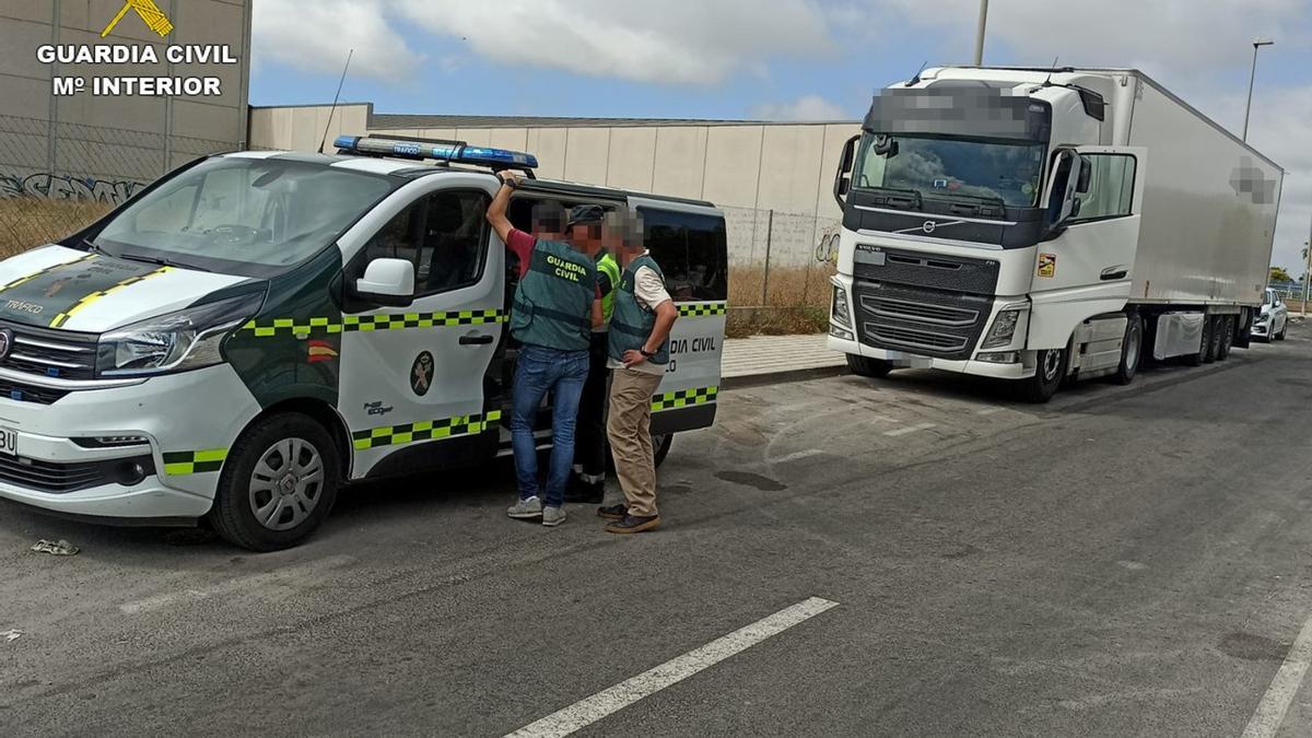 El momento de la detención del presunto autor del homicidio imprudente.